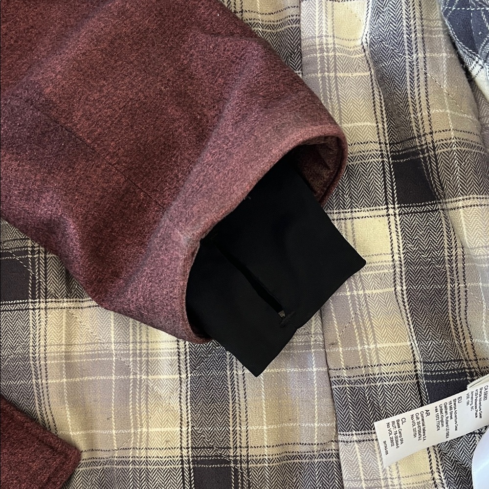 Women's Burgundy Sherpa Adventure Gear Coat - Picture 4 of 5